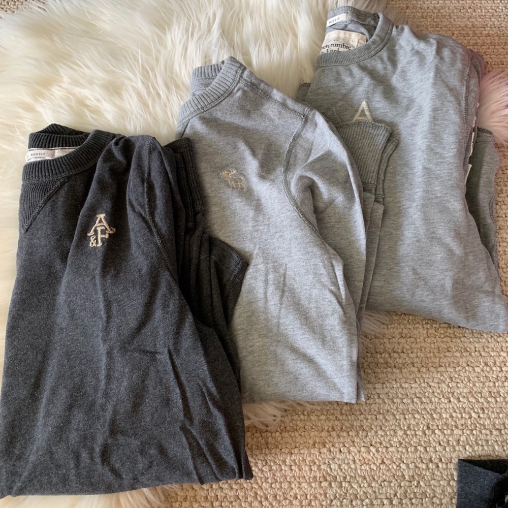 Lot of 3 Abercrombie & Fitch muscle shirts